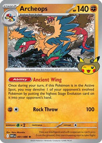 Archeops (Fossil Museum Exclusive) 051  ME Mega Evolution Promo - Promo