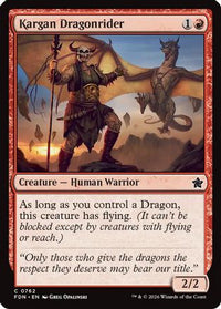 Kargan Dragonrider (0762) -  (FDN-762) - Foundations