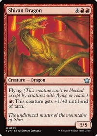 Shivan Dragon (0763) -  (FDN-763) - Foundations