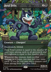 Feral Felix  - Barrowgoyf -  Foil (SLD-2702) - Secret Lair Drop Series