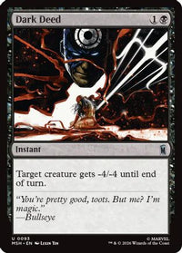 Dark Deed -  (MSH-093) - Marvel Super Heroes
