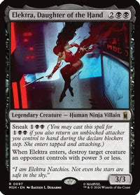 Elektra, Daughter of the Hand -  Foil (MSH-097) - Marvel Super Heroes