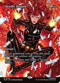 Deadly Dispute (Borderless) -  Foil (MAR-064) - Marvel Universe Eternal-Legal