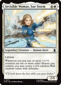 Invisible Woman, Sue Storm -  Foil (MSH-017) - Marvel Super Heroes
