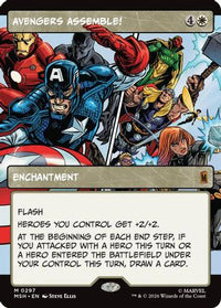 Avengers Assemble! (Borderless) (0297) -  Foil (MSH-297) - Marvel Super Heroes