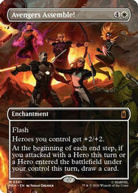 Avengers Assemble! (Borderless) (0341) -  Foil (MSH-341) - Marvel Super Heroes