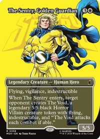 The Sentry, Golden Guardian (Borderless) -  Foil (MSH-358) - Marvel Super Heroes