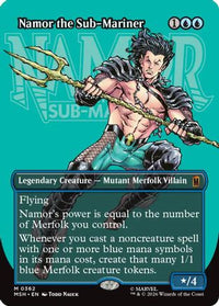 Namor the Sub-Mariner (Borderless) -  Foil (MSH-362) - Marvel Super Heroes