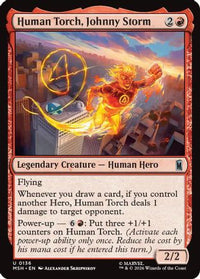 Human Torch, Johnny Storm -  (MSH-136) - Marvel Super Heroes
