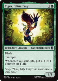 Tigra, Feline Fury -  Foil (MSH-191) - Marvel Super Heroes