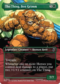 The Thing, Ben Grimm (Borderless) -  Foil (MSH-322) - Marvel Super Heroes