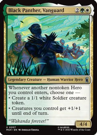 Black Panther, Vanguard -  Foil (MSH-207) - Marvel Super Heroes