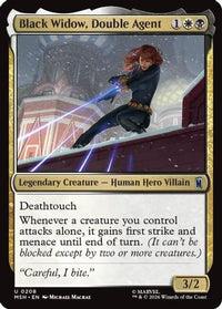 Black Widow, Double Agent -  (MSH-208) - Marvel Super Heroes