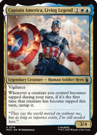 Captain America, Living Legend -  (MSH-210) - Marvel Super Heroes