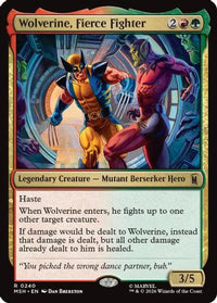 Wolverine, Fierce Fighter -  (MSH-240) - Marvel Super Heroes