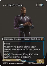 King T'Challa (Borderless) (0373) -  Foil (MSH-373) - Marvel Super Heroes