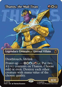 Thanos, the Mad Titan (Borderless) (0367) -  (MSH-376) - Marvel Super Heroes