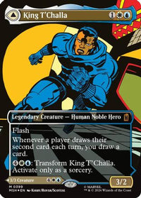 King T'Challa (Borderless) (0399) -  Foil (MSH-399) - Marvel Super Heroes