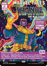 Thanos, The Mad Titan (Borderless) (0400) -  Foil (MSH-400) - Marvel Super Heroes