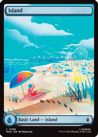 Island (0280) -  Foil (MSH-280) - Marvel Super Heroes