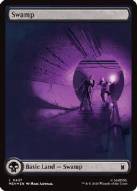 Swamp (0437) (Surge Foil) -  Foil (MSH-437) - Marvel Super Heroes