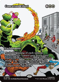 Concerted Effort (Borderless) -  Foil (MAR-042) - Marvel Universe Eternal-Legal