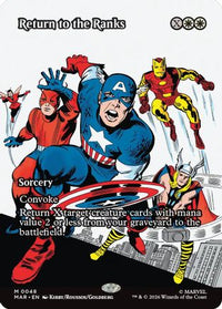 Return to the Ranks (Borderless) -  Foil (MAR-048) - Marvel Universe Eternal-Legal