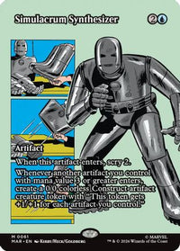 Simulacrum Synthesizer (Borderless) -  Foil (MAR-061) - Marvel Universe Eternal-Legal