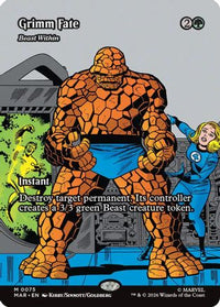 Grimm Fate - Beast Within (Borderless) -  (MAR-075) - Marvel Universe Eternal-Legal