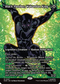 Black Panther, Wakandan King (Borderless) -  (MAR-087) - Marvel Universe Eternal-Legal
