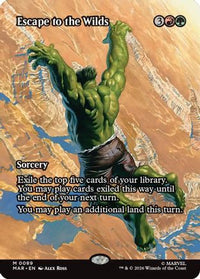 Escape to the Wilds (Borderless) -  (MAR-089) - Marvel Universe Eternal-Legal
