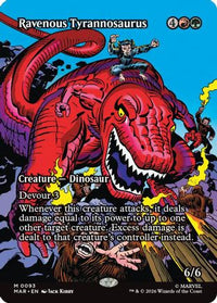 Ravenous Tyrannosaurus (Borderless) -  Foil (MAR-093) - Marvel Universe Eternal-Legal