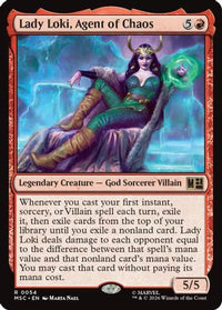 Lady Loki, Agent of Chaos (Surge Foil) -  Foil (MSC-054) - Commander: Marvel Super Heroes
