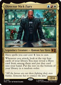 Director Nick Fury (Surge Foil) -  Foil (MSC-081) - Commander: Marvel Super Heroes