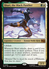 Shuri, the Black Panther (Surge Foil) -  Foil (MSC-095) - Commander: Marvel Super Heroes