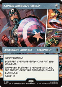 Captain America's Shield (Borderless) (0311) -  (MSH-311) - Marvel Super Heroes