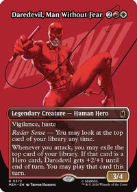 Daredevil, Man Without Fear (Borderless) (0372) -  Foil (MSH-372) - Marvel Super Heroes