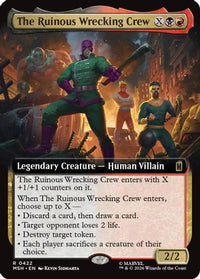 The Ruinous Wrecking Crew (Extended Art) -  Foil (MSH-422) - Marvel Super Heroes