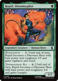 Reptil, Dinomorpher -  Foil (MSH-182) - Marvel Super Heroes