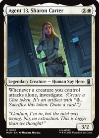 Agent 13, Sharon Carter -  Foil (MSH-001) - Marvel Super Heroes