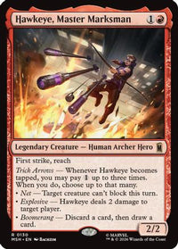 Hawkeye, Master Marksman -  Foil (MSH-130) - Marvel Super Heroes