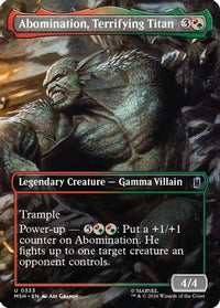 Abomination, Terrifying Titan (Borderless) -  (MSH-333) - Marvel Super Heroes