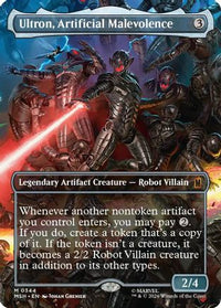 Ultron, Artificial Malevolence (Borderless) (0344) -  Foil (MSH-344) - Marvel Super Heroes