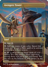 Avengers Tower (Borderless) -  Foil (MSH-334) - Marvel Super Heroes