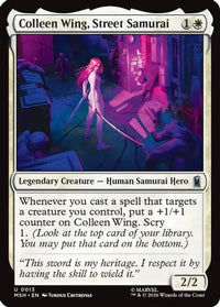 Colleen Wing, Street Samurai -  Foil (MSH-013) - Marvel Super Heroes