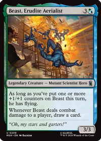 Beast, Erudite Aerialist -  Foil (MSH-206) - Marvel Super Heroes
