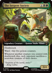 The Serpent Society (Extended Art) -  (MSH-424) - Marvel Super Heroes