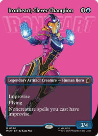 Ironheart, Clever Champion (Borderless) -  Foil (MSH-360) - Marvel Super Heroes