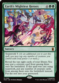 Earth's Mightiest Heroes -  Foil (MSH-165) - Marvel Super Heroes