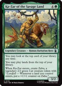 Ka-Zar of the Savage Land -  Foil (MSH-174) - Marvel Super Heroes
